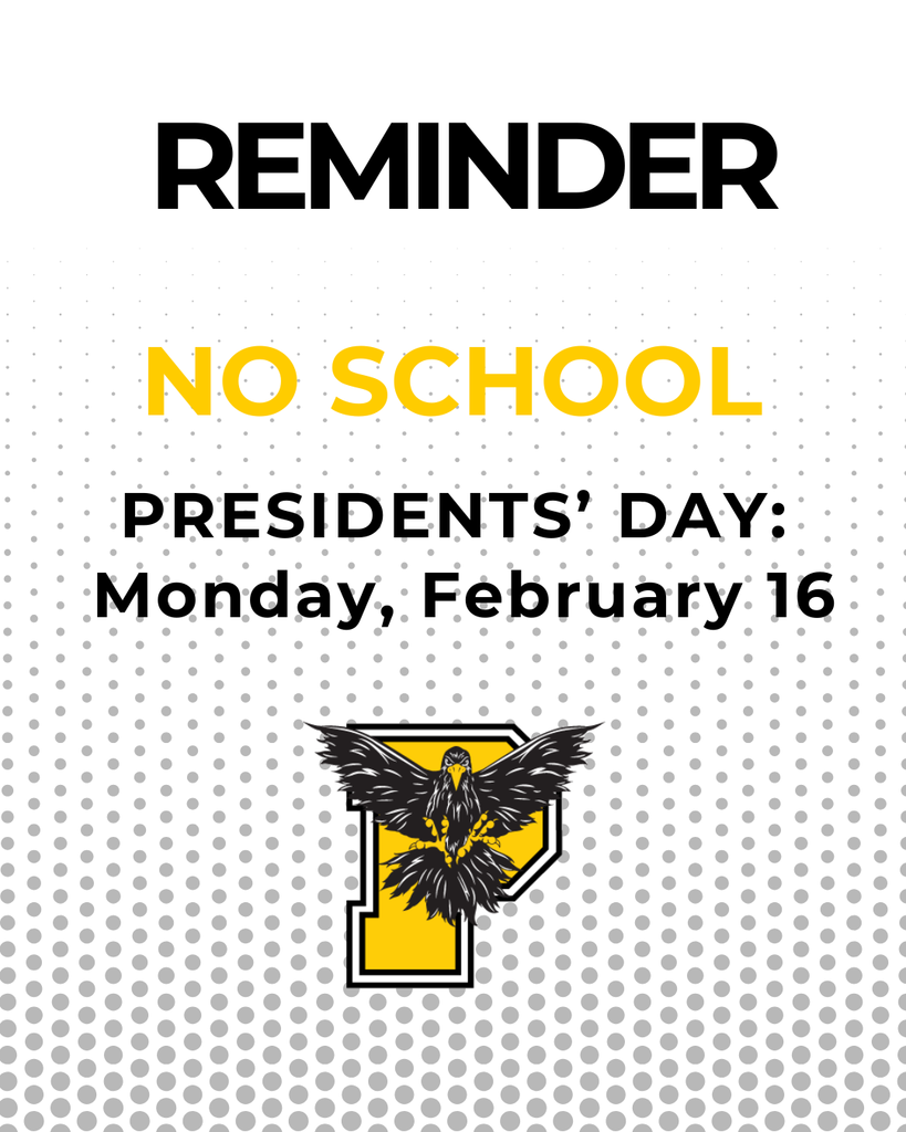 No School Monday 2-16