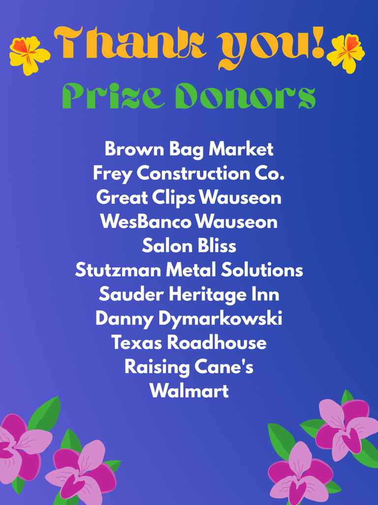 After Prom Prize Donors