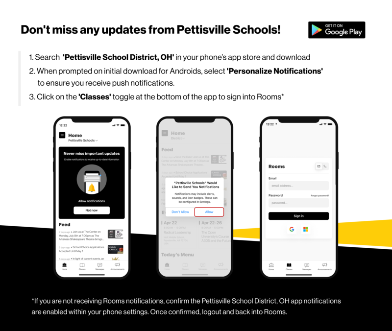 Pettisville Schools app