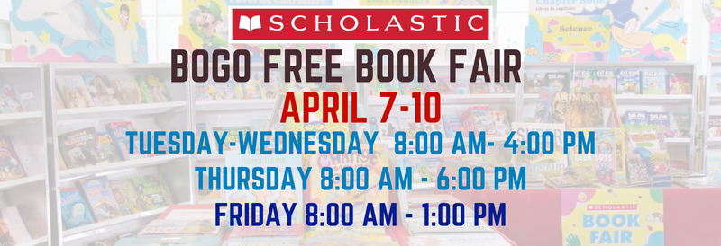 BOGO BOOK FAIR 4/7-10