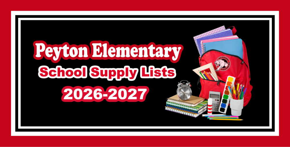 26/27 Supplies List 