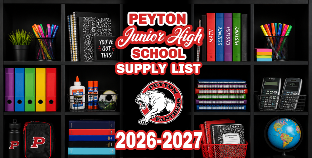 Jr. High Supply List 26-27