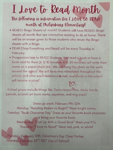 I Love to Read Month