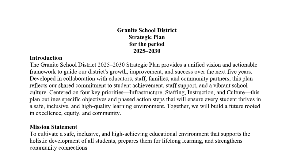 PSD1 Strategic Plan
