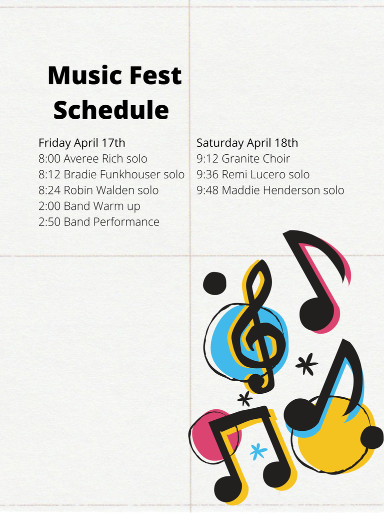 Music festival schedule