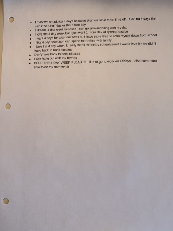 Student 4-day Week Survey p.3