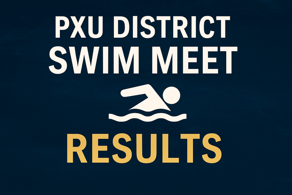 dark blue background with swim icon
