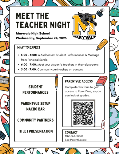 Meet the Teacher Night agenda