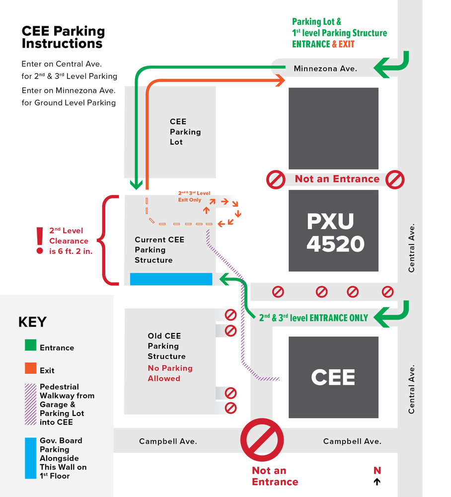 2026 PXU CEE Parking Instructions