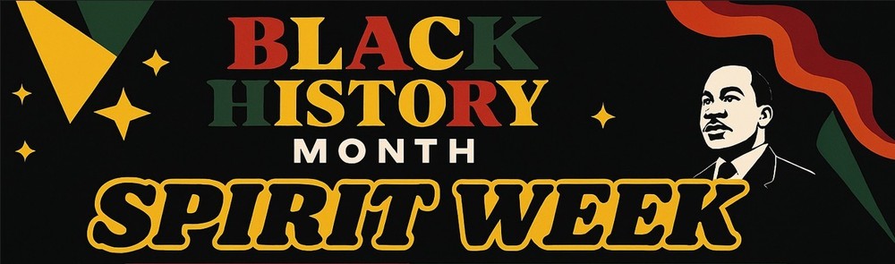 black colored background with different colors and an image of a man