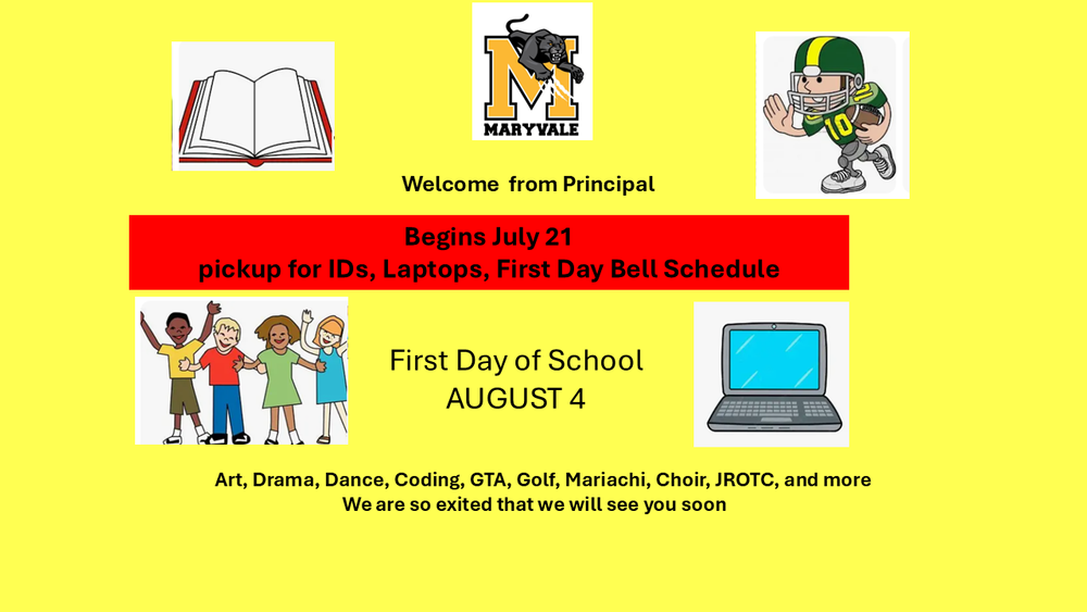 Start of School Information