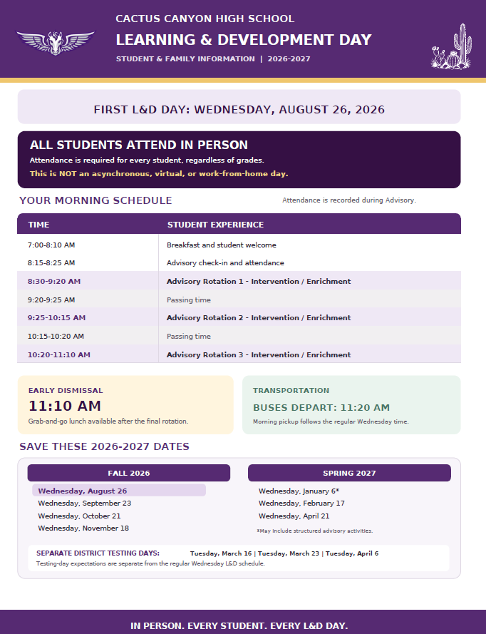 L & D Day information