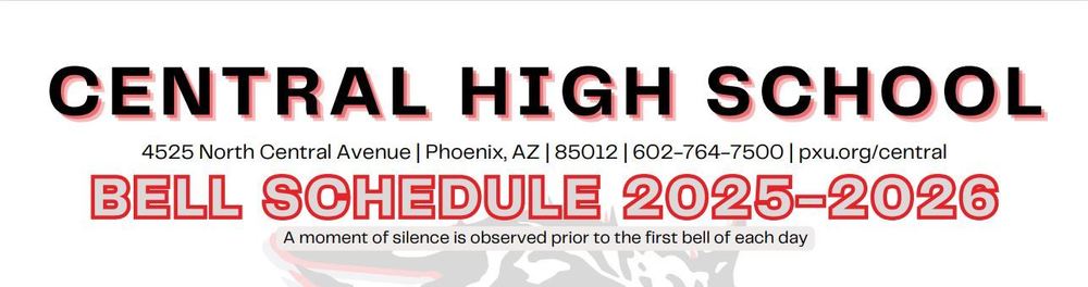 CEHS Bell Schedule 2025-26