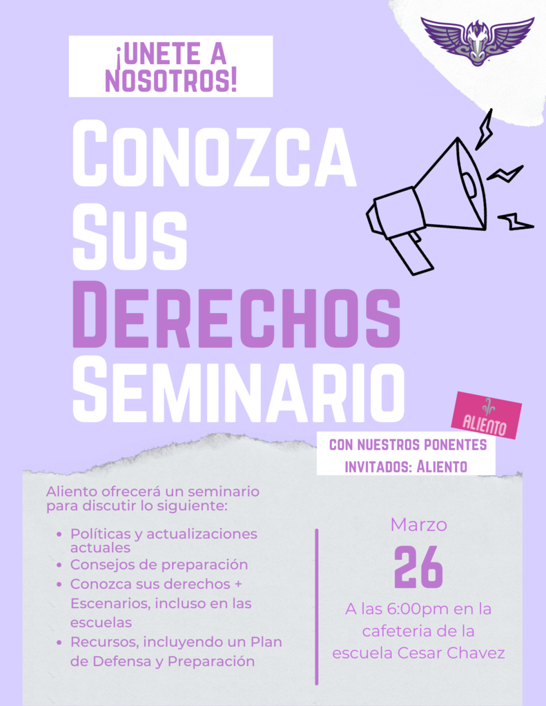 Know your rights Spanish flyer