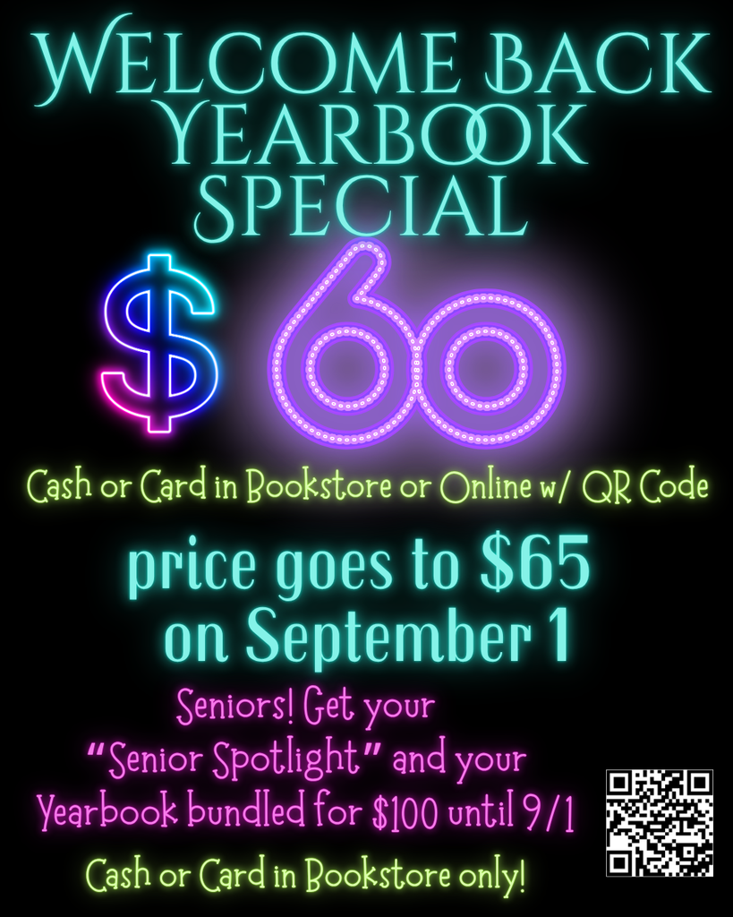 Welcome back yearbook special $60