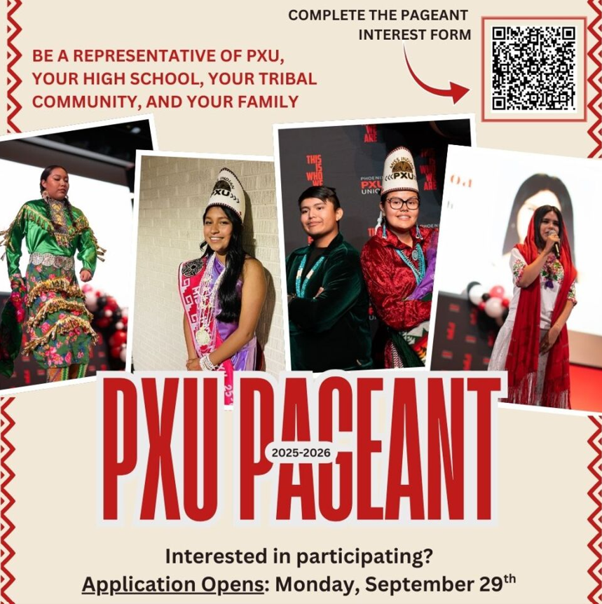 beige background with images of 5 students dressed up in native costumes