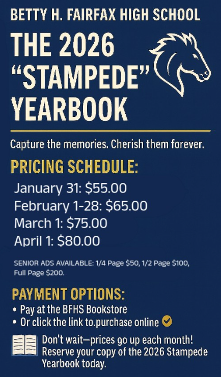 Pricing schedule for Yearbook
