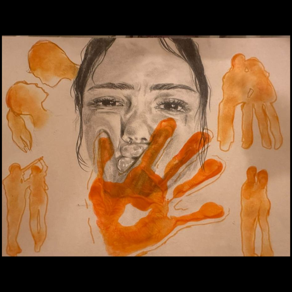 "Teen Dating Violence Awareness Month” art contest, by Leslie Rascon - Won 2nd Place