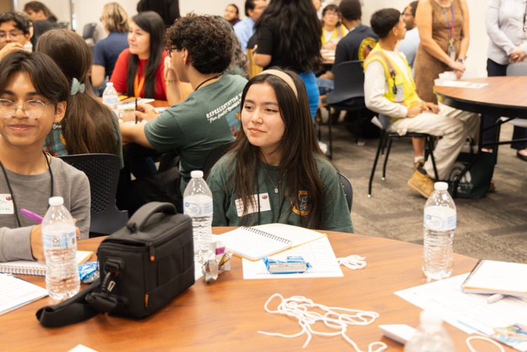 students learning from community partners