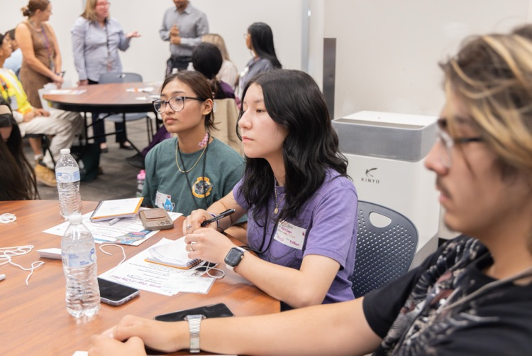 students learning from community partners