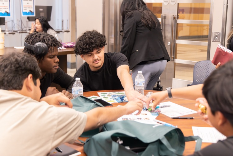 students learning from community partners