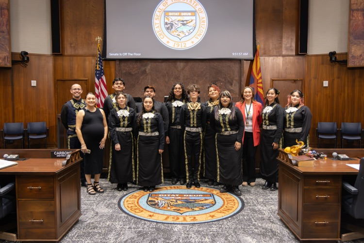 Maryvale Mariachi at the Capitol with Representative Anna Abeytia