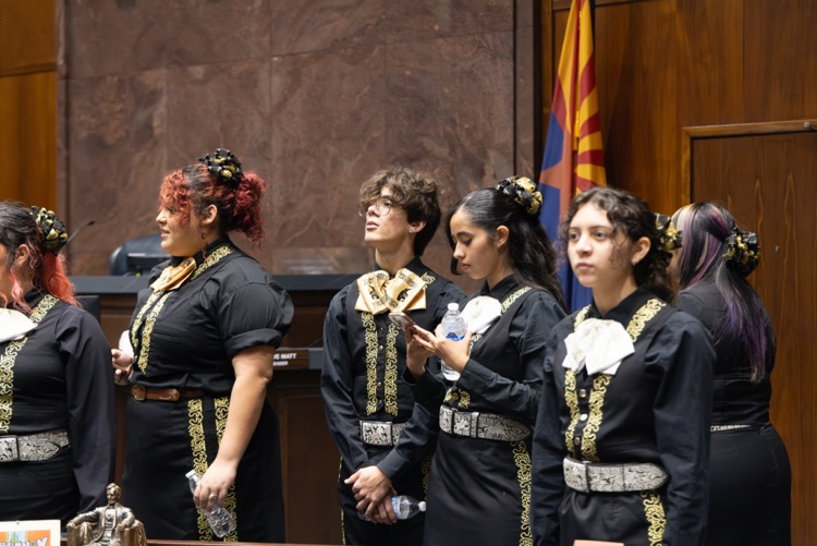 Maryvale Mariachi at the Capitol with Representative Anna Abeytia