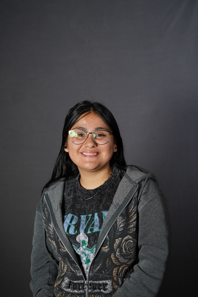portrait of student in grey hoodie and black tshirt
