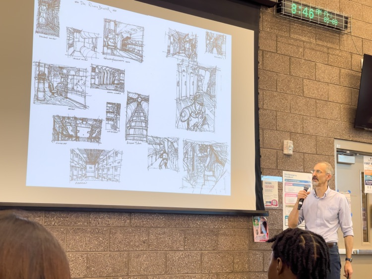 Gareth Hinds speaks to PCA students