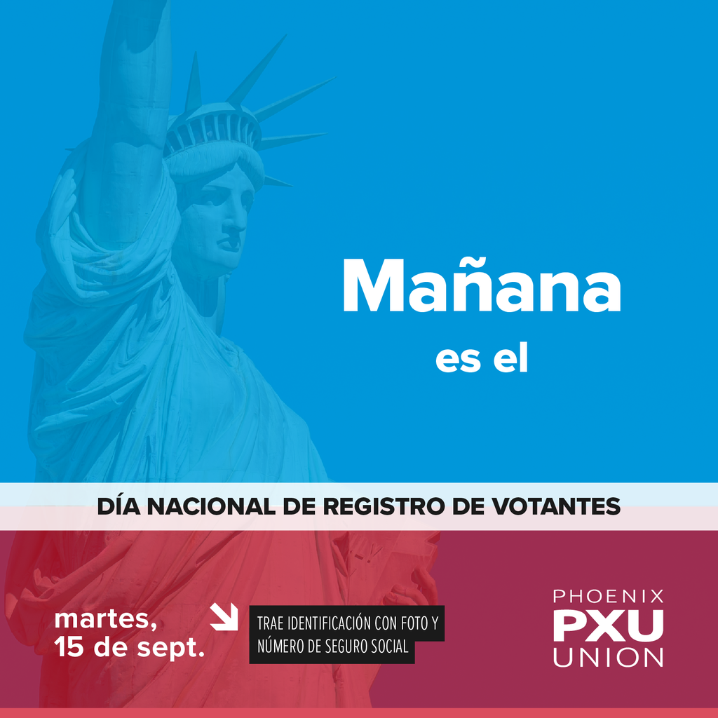 MaƱana es el dĆa nacional de registro de votantes