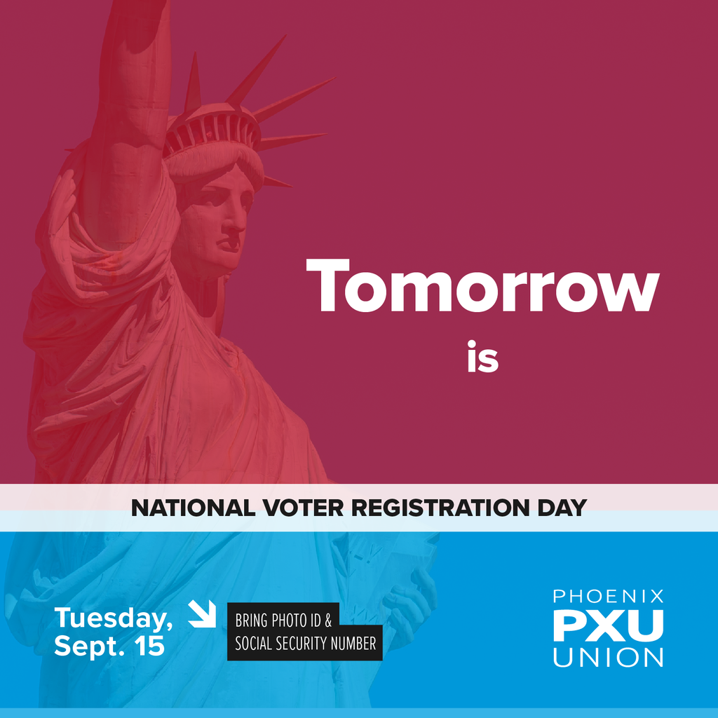 Tomorrow is National Voter Registration Day