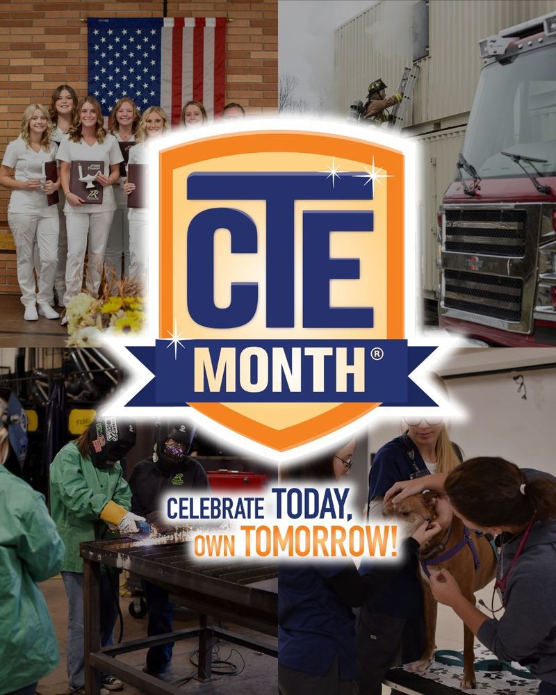CTE Month Logo that says Celebrate Today, Own Tomorrow
