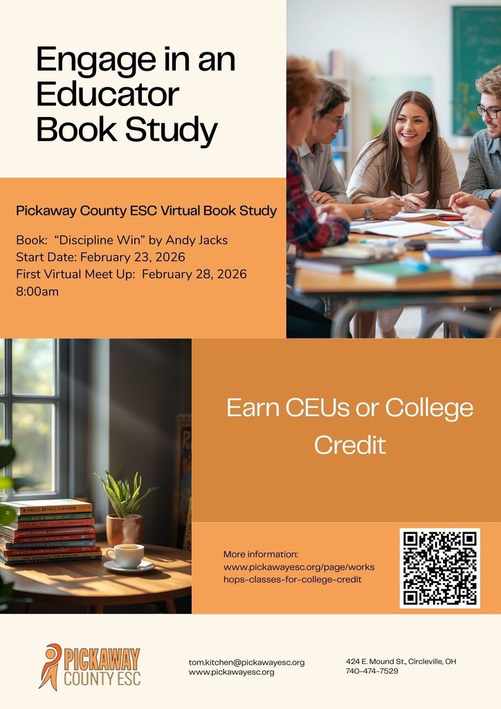 Book study to earn CEUS or College Credit through PCESC