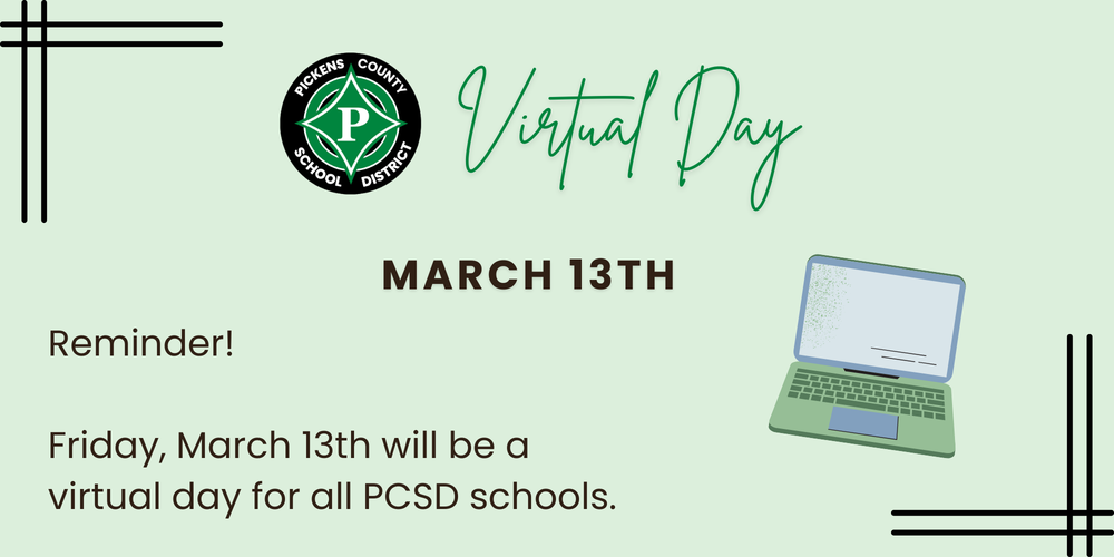 Virtual Day Reminder, March 13th