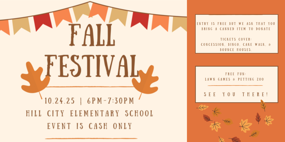 Fall Festival on 10/24.