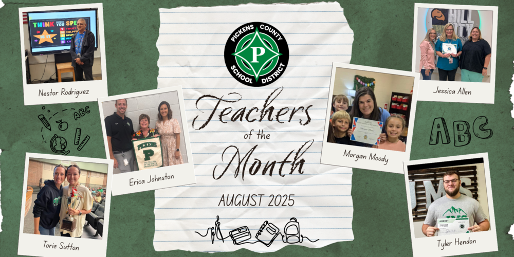 August Teachers of the Month