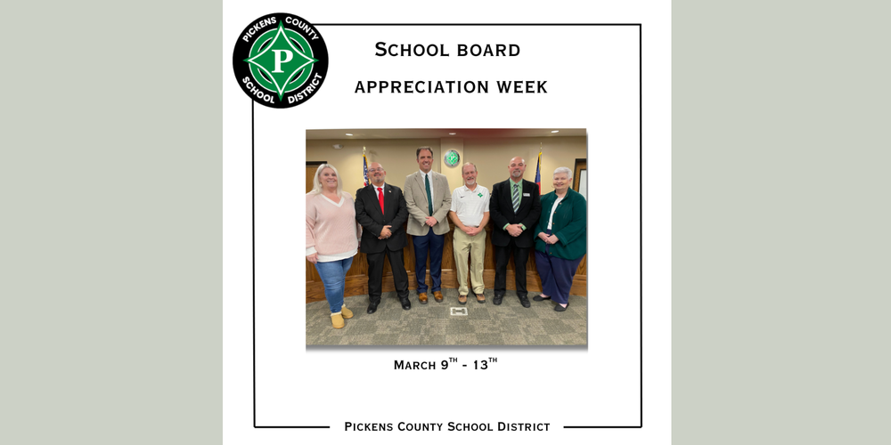 School Board Appreciation Week March 9-13