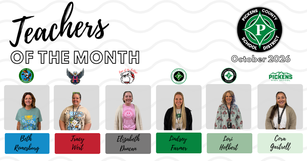 Teachers of the Month October