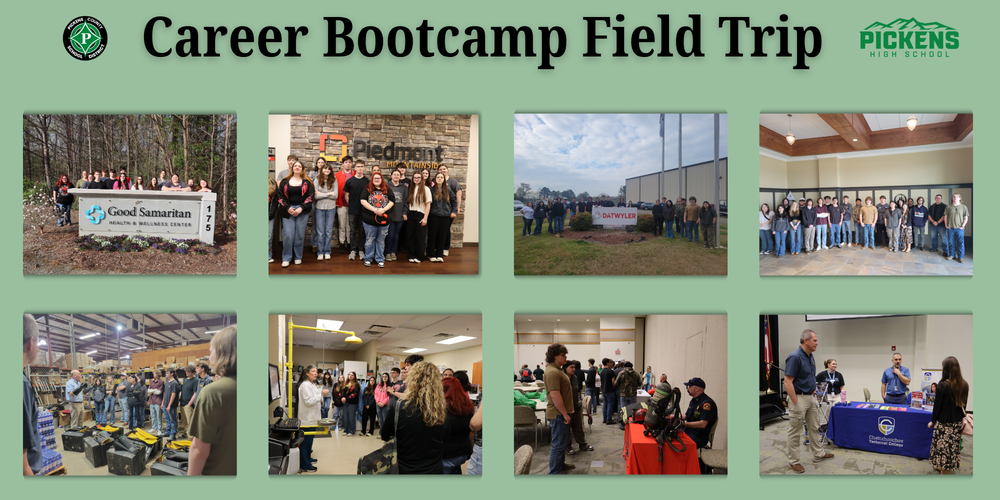 Career Bootcamp Field Trip, photos of students participating in field trip