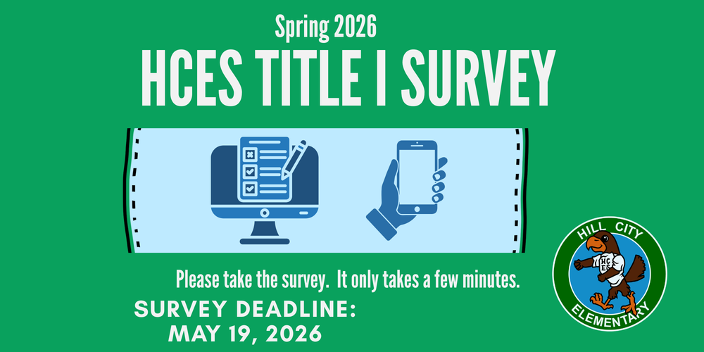 Please take the Title I Survey by May 19th.