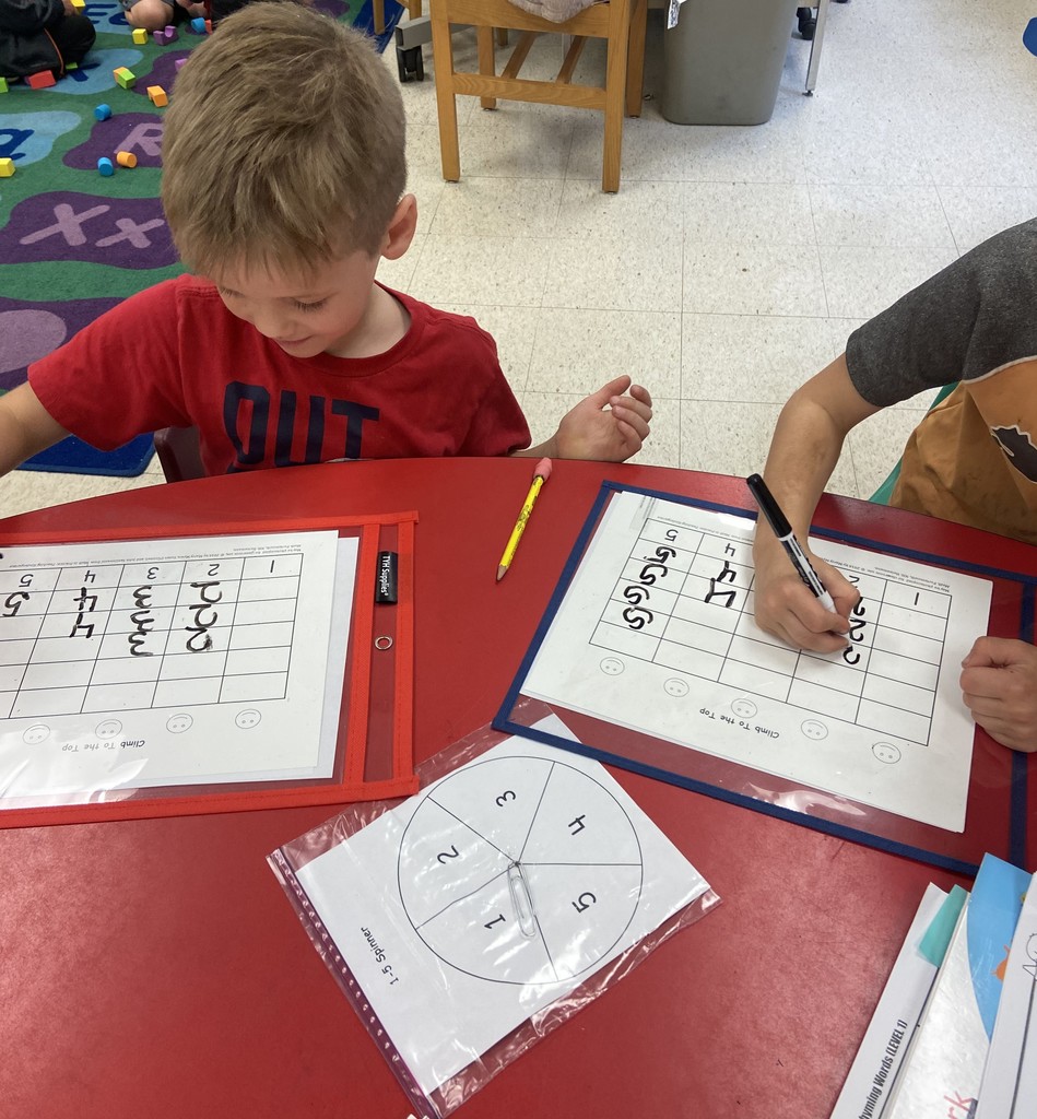 Numbers & letters in kindergarten.