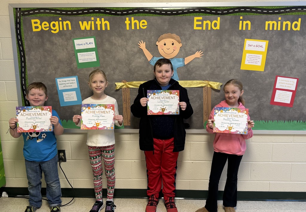 Perserverance Award recipients.