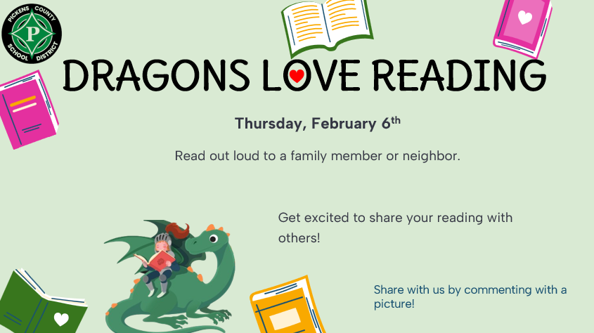 Dragons love reading february 6th