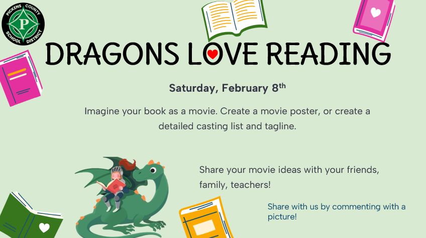 dragons love reading activity for feb 8th