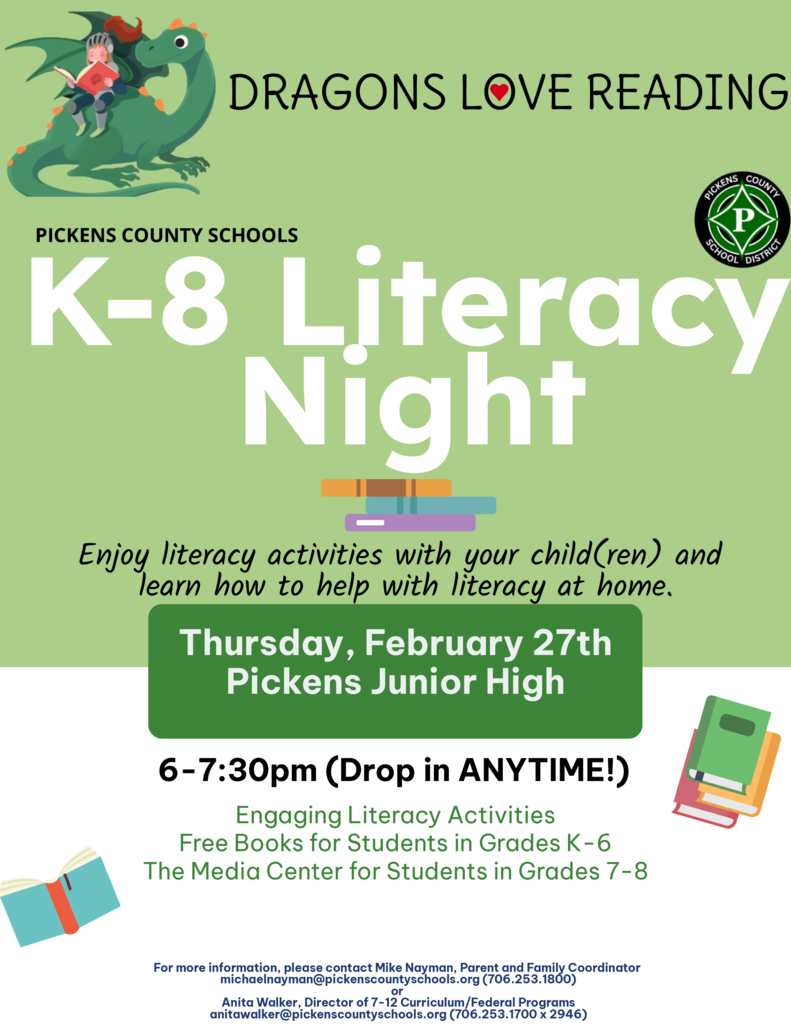 K-8 Literacy Night at PJHS