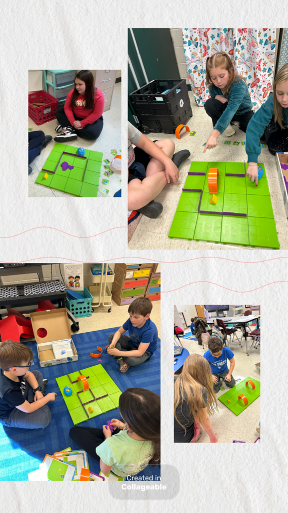 Mrs. Green's 3rd Grade Discovery students are coding.