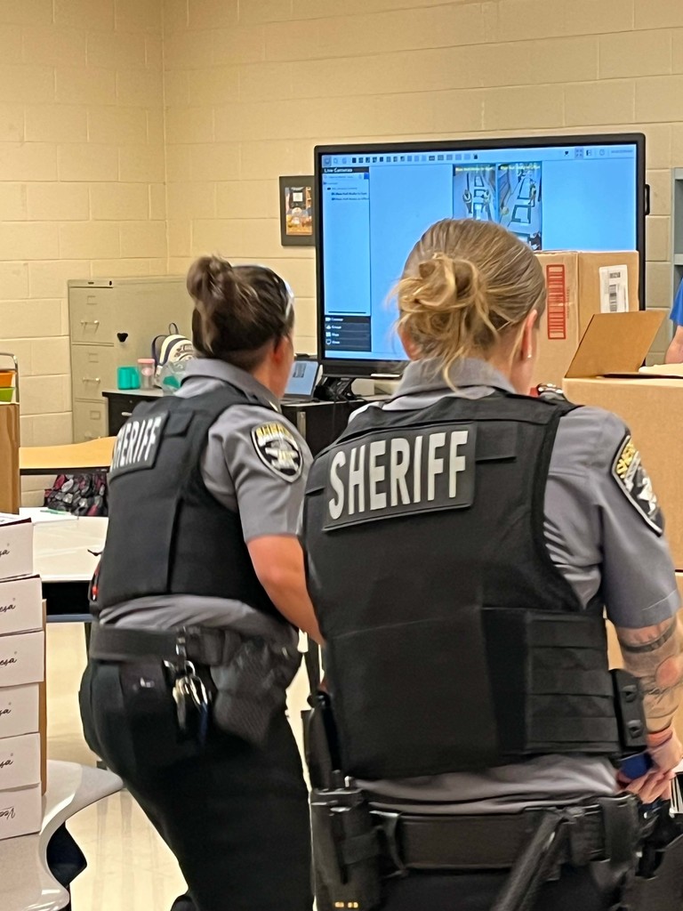 Safety Exercise with Sheriff Staff