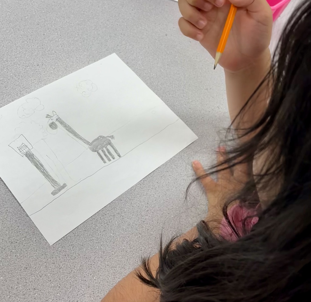 Rhyming and drawing in Art.