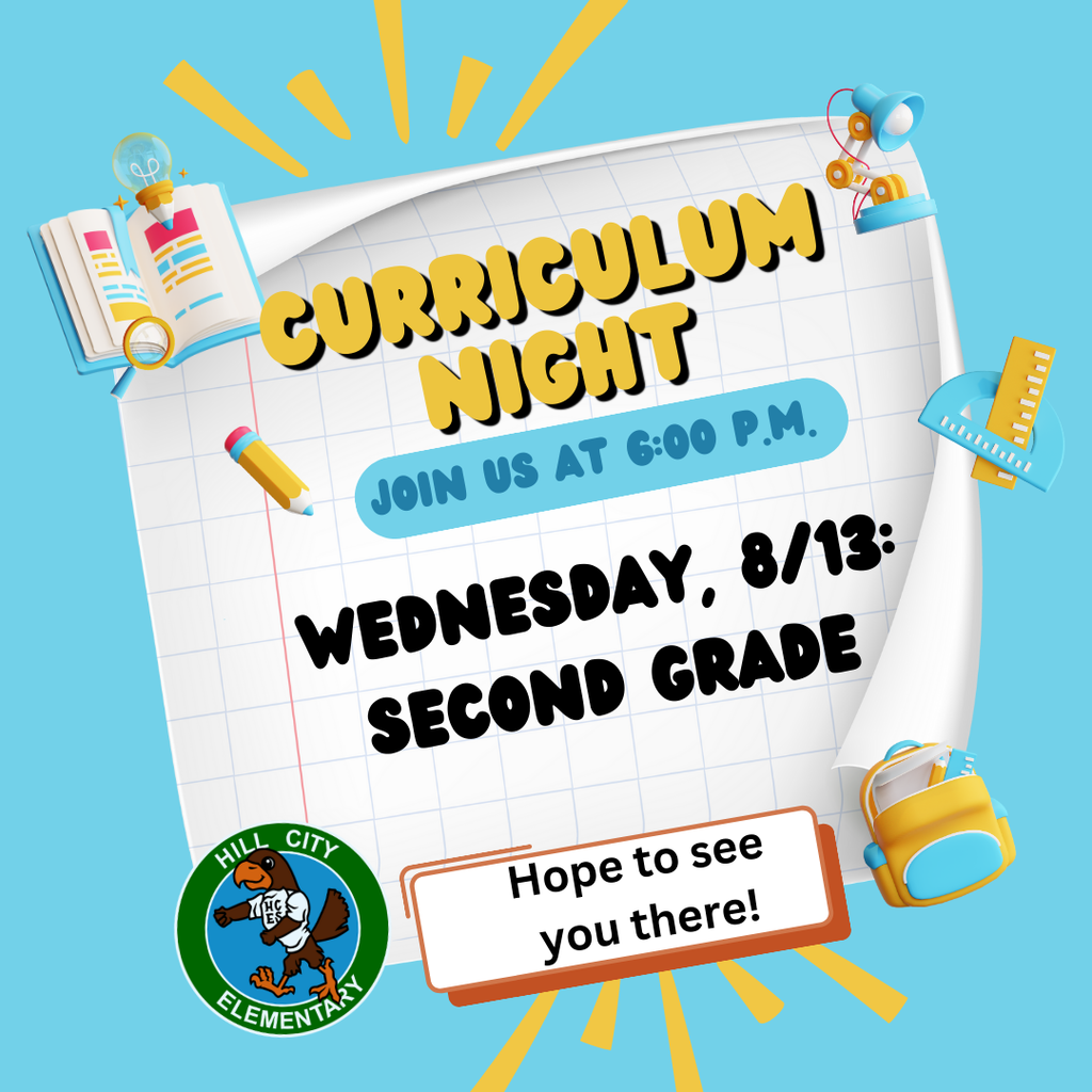 Second Grade Curriculum Night tonight!