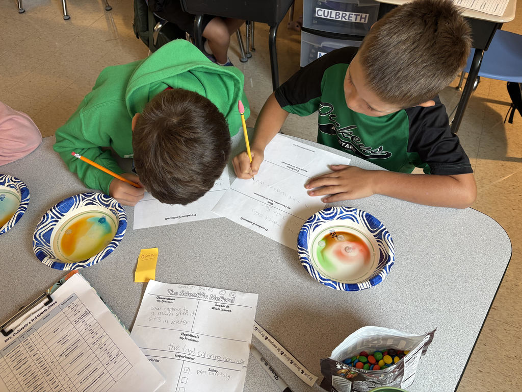 Mrs. Culbreth's class and the M&M experiment.